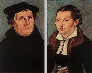 CRANACH, Lucas the Elder Portraits of Martin Luther and Catherine Bore dfg china oil painting reproduction